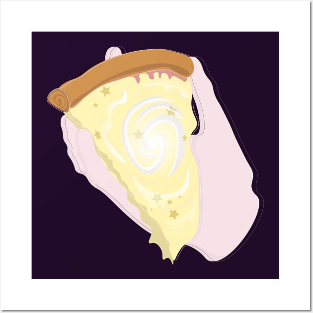 Pizza Galaxy v1 Wall Art by Twisted By Art
